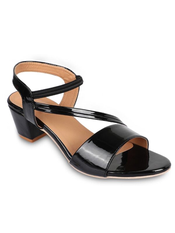 Black back strap sandle