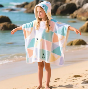 Ultra-Soft Eco-Friendly ‘ Swim Poncho Custom Pattern Fabric