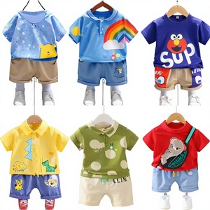 Wholesale Bulk No Brand Cotton Mixed Age Clothing Sets Clearance Fashion Children’s Summer Clothing Stock Made in China