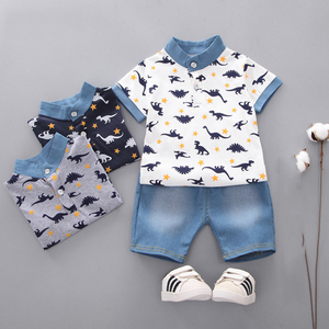 Summer Style Cotton Print Baby Boy Sets Children’s Clothing Sets Children’s Wear